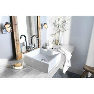 Carrelage mural "Vernisse" gris clair - l.10 x L.10 cm