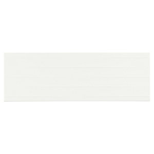 Décor mural "New wave" blanc - l. 20 x L. 60 cm