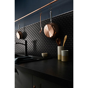 Mosaïque "Trentie" noir - l. 30 x L. 30 cm