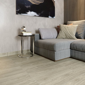 Carrelage mural "Wychwood" blanc - l. 15 x L.60 cm