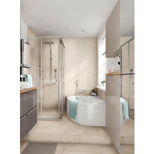 Décor mural "Elegance marble" beige - l. 20 x L. 60 cm