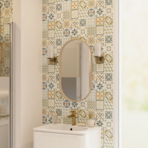 Décor mural "Konkrete" multicolore - l. 20 x L. 60 cm