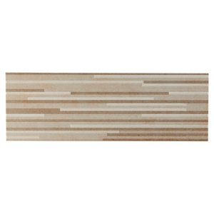 Décor mural "Konkrete" ivoire - l. 20 x L. 60 cm