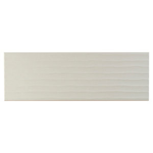 Décor mural "Textile" blanc - l. 20 x L. 60 cm