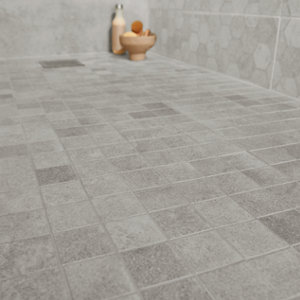 Mosaïque "Kontainer" gris clair - l. 30 x L. 30 cm