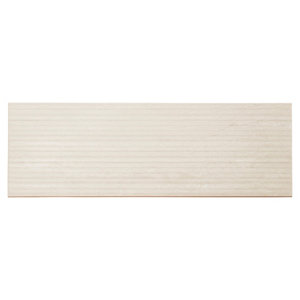 Décor mural "Soft travertin" ivoire mat - l. 20 x L. 60 cm