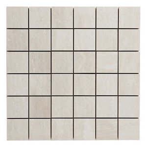 Mosaïque Travertin "Soft travertin" ivoire - l. 30 x L. 30 cm