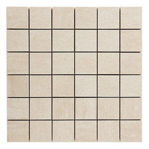 Mosaïque Travertin "Soft travertin" beige - l. 30 x L. 30 cm