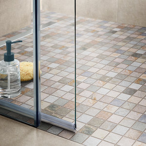 Mosaïque sol/mur pierre naturelle "Quartzite" beige - l. 30 x L. 30 cm