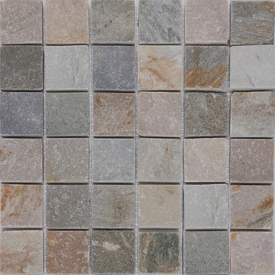 Mosaïque 30 3x30cm Quartzite GoodHome - vue 2