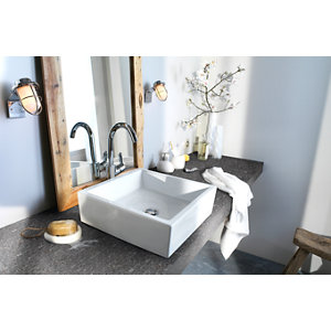 Mosaïque sol/mur "Blue stone" gris anthracite - l. 30 x L. 30 cm