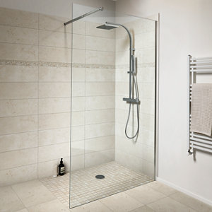 Mosaïque Travertin pierre naturelle beige - l. 30,5 x L. 30,5 cm - Carreaux 5 x 5 cm