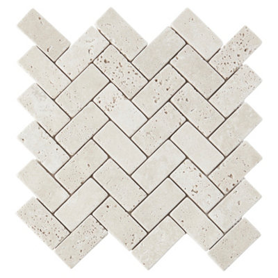 Mosaïque 28 5x31cm Travertino GoodHome - vue 2