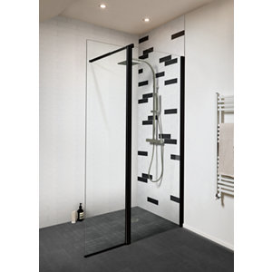 Mosaïque sol/mur pierre naturelle "Slate" gris anthracite - l. 30,3 x L. 30,4 cm