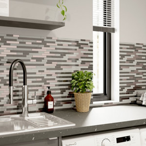 Mosaïque "Foxe" mix gris - l. 30 x L. 30 cm