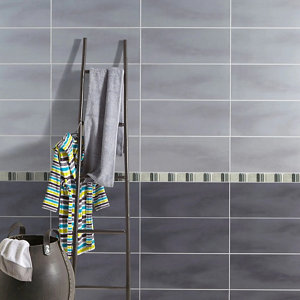 Listel "Thebes" mix beige/gris - l. 5 x L. 30 cm