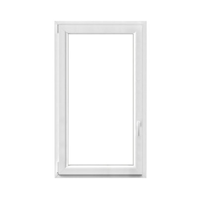 Fenêtre 1 vantail oscillo battante tirant gauche double vitrage GoodHome en PVC .85 x H.138 cm - vue 2
