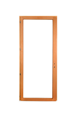 Porte fenêtre bois 1 vantail GoodHome .80 x h.215 cm tirant gauche - vue 2