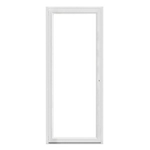 Porte-fenêtre PVC blanc 1 vantail gauche H.215 x l.80 cm