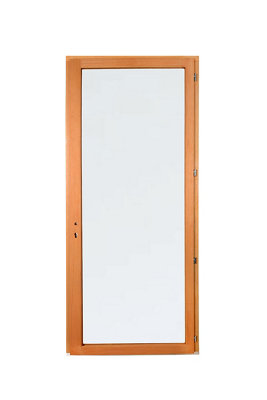 Porte fenêtre bois 1 vantail .80 x H.215 cm tirant droit GoodHome - vue 2