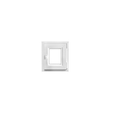 Fenêtre 1 vantail oscillo battante tirant droit double vitrage GoodHome en PVC .45 x H.48 cm - vue 2