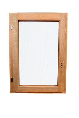 Fenêtre 1 vantail tirant gauche double vitrage GoodHome en bois .45 x H.47 8 cm - vue 2