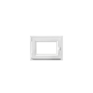Fenêtre PVC blanc oscillo-battante 1 vantail gauche h.45 x l.60 cm