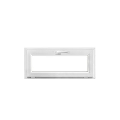 Fenêtre abattante par le haut double vitrage GoodHome en PVC .105 x H.48 cm - vue 2