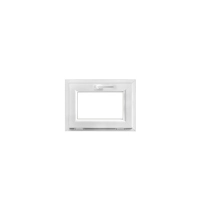 Fenêtre abattante par le haut double vitrage GoodHome en PVC .65 x H.48 cm - vue 2
