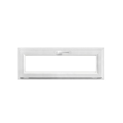 Fenêtre abattante par le haut double vitrage GoodHome en PVC .125 x H.48 cm - vue 2