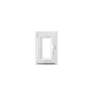 Fenêtre 1 vantail oscillo battante tirant gauche double vitrage GoodHome en PVC .45 x H.63 cm - vue 2