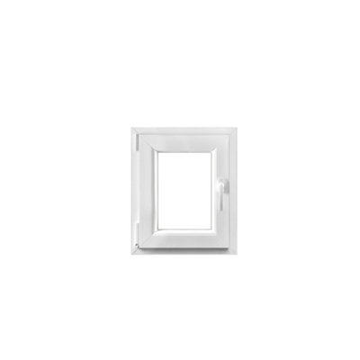 Fenêtre 1 vantail oscillo battante tirant gauche double vitrage GoodHome en PVC .55 x H.63 cm - vue 2