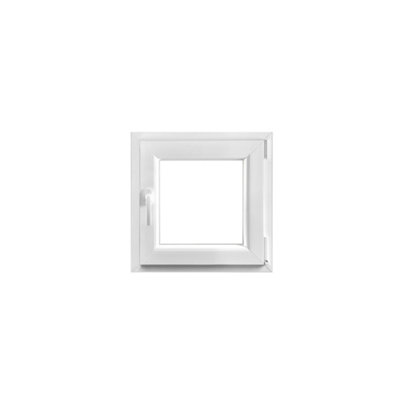 Fenêtre 1 vantail oscillo battante tirant droit double vitrage GoodHome en PVC .65 x H.63 cm - vue 2