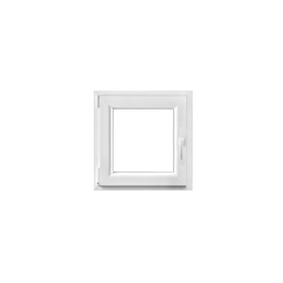 Fenêtre 1 vantail oscillo battante tirant gauche double vitrage GoodHome en PVC .65 x H.63 cm - vue 2