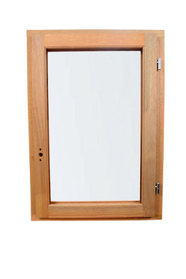 Fenêtre 1 vantail tirant droit double vitrage GoodHome en bois .65 x H.62 8 cm - vue 2