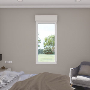 Fenêtre aluminium blanc oscillo-battante 1 vantail droit + volet roulant h.75 x l.40 cm