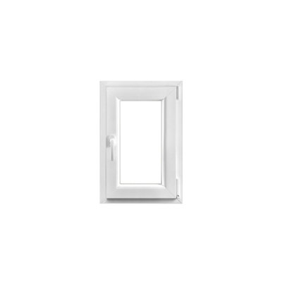 Fenêtre 1 vantail oscillo battante tirant droit double vitrage GoodHome en PVC .55 x H.78 cm - vue 2