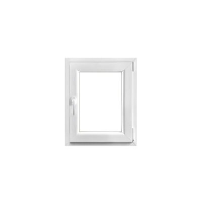 Fenêtre 1 vantail oscillo battante tirant droit double vitrage GoodHome en PVC .65 x H.78 cm - vue 2