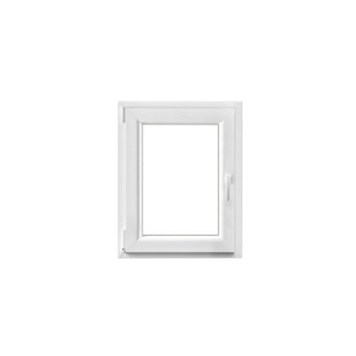 Fenêtre 1 vantail oscillo battante tirant gauche double vitrage GoodHome en PVC .65 x H.78 cm - vue 2