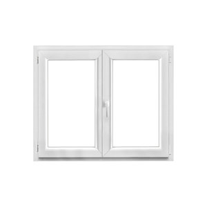 Fenêtre PVC blanc oscillo-battante 2 vantaux h.95 x l.120 cm