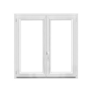 Fenêtre PVC blanc oscillo-battante 2 vantaux h.125 x l.120 cm