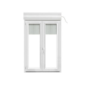 Fenêtre PVC blanc oscillo-battante 2 vantaux + volet roulant h.155 x l.100 cm