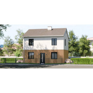 Fenêtre aluminium gris oscillo-battante 2 vantaux + volet roulant h.125 x l.120 cm