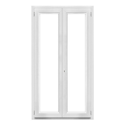 Porte fenêtre PVC 2 vantaux GoodHome .120 x h.215 cm tirant droit - vue 2