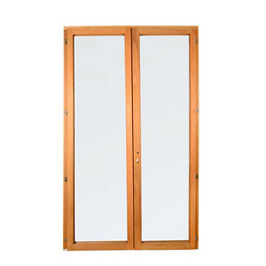 Porte-fenêtre bois 2 vantaux H.205 x l.120 cm