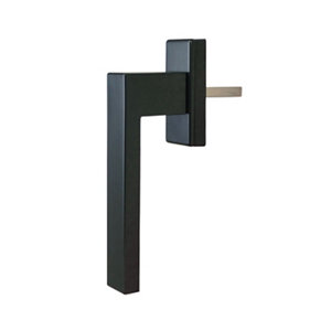 Poignée aluminium gris pour fenêtre PVC