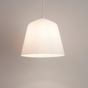 Suspension blanche plastique Ø27 cm