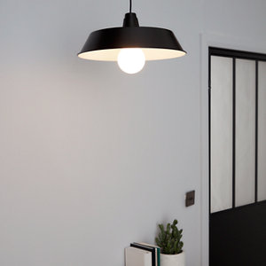 Suspension noir "Gammuse" Ø38 cm