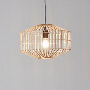 Suspension beige "Wutai" Ø38 cm