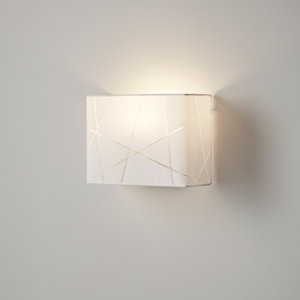 Applique murale blanche "Dachigam" H.17 cm x L.10 cm